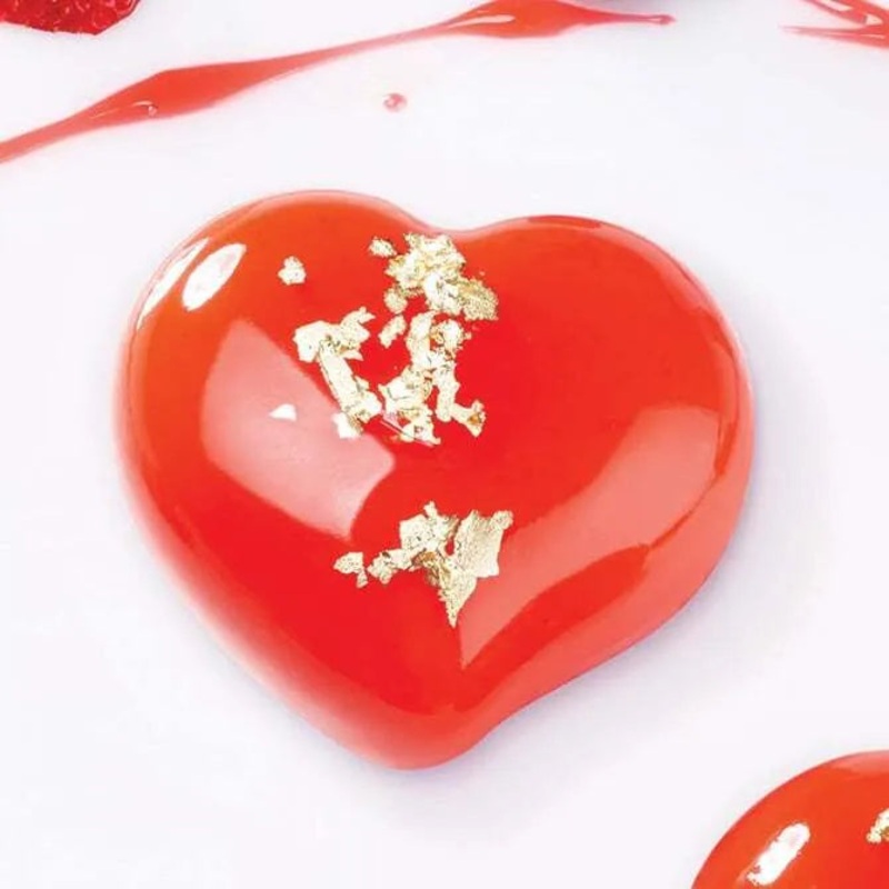 Pavoflex Silicone Heart Passion Mold – 12 Cavities