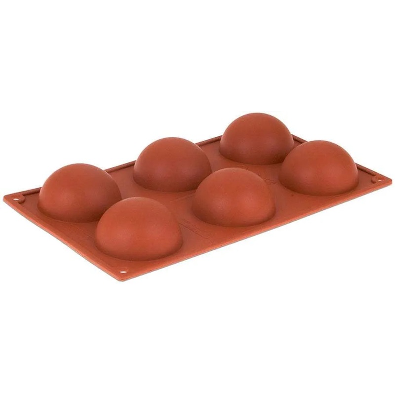Orange Non-Stick – 6 Half Spheres