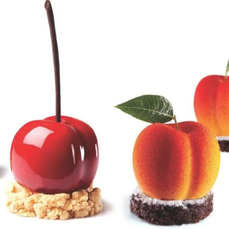 Tuttifrutti Cherry / Peach by Pavoni – 3D Silicone Mold – 20 Forms