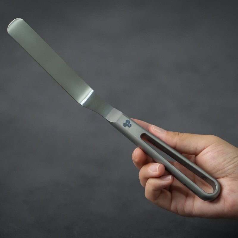 Titanium 4 Inch Blade Offset Spatula